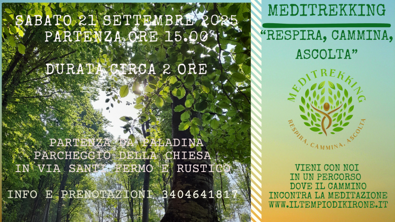 Meditrekking attorno al santuario di sombreno